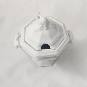 Vintage Beautiful Red Cliff Ironstone Soup Tureen signed on bottom 2 piece Grape